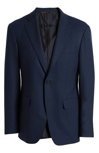 CANALI Kei Cashmere Blend Sport Coat Jacket, Navy, Size 52 R (62 EU) Fits 50 R - Picture 10 of 15