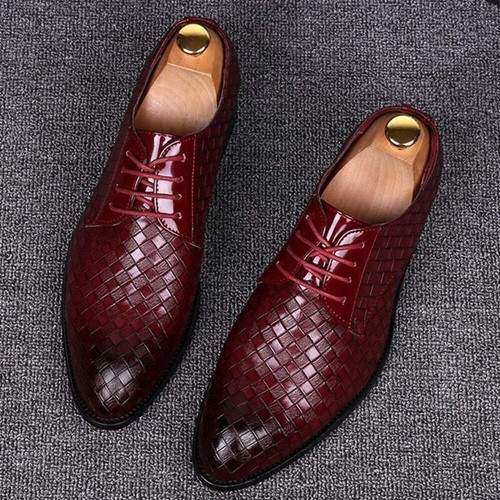 Men's Leather Formal Dress Shoes Oxford Shoes for Men Slip On Loafers Business S - Picture 3 of 51