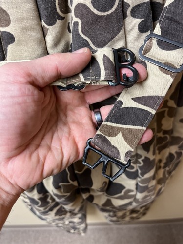 VTG CABELAS camouflage COVERALLS frogskin Mens M Tall 38-40 hunting 1pc suit - Picture 11 of 17