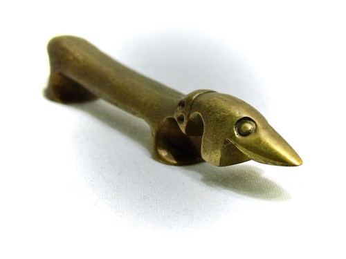 Walter Bosse Flaschenöffner *Dackel* Messing 80g 10cm Auböck Hagenauer Ära 50er - Bild 3 von 6