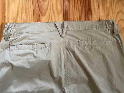 Jack Wolfskin Beige Women’s UV Shield Outdoor Hiking Trousers UK12 Roll Tab - Picture 9 of 12