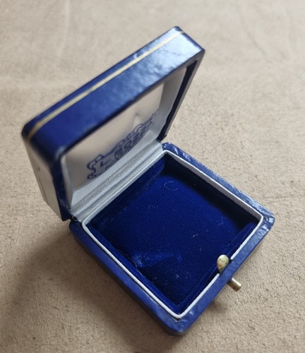 Bozza Jewles Napoli Paar Vintage Schmuck Lederbox blu und grau 60-1970er Jahre - Bild 7 von 13