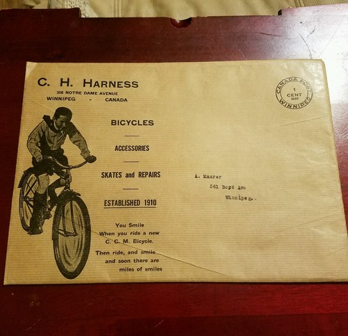 RARE Vintage Canadian 1941 C.C.M Bicycles & Accessories Catalog w/Envelope - Imagen 2 de 10