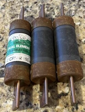 Cefco Cefcon Fuse CRN-R 150 250V 150A TIME DELAY FUSE DUAL ELEMENT. LOT OF 3