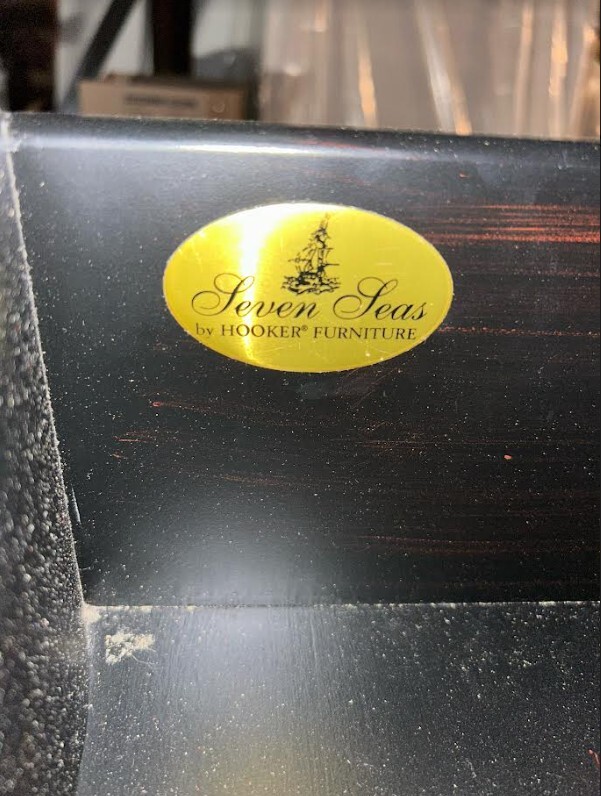 Vintage "Seven Seas Hooker Furniture" 19'' 40'' 38'' Black Dresser eBay