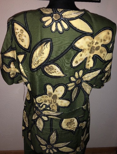 Schneberger Designer- Sommer Kostüm  40, Oliv-Hell Gelb - Bild 3 von 3