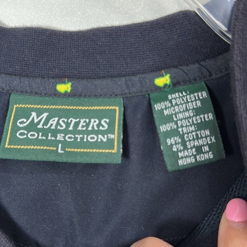 Masters Collection Men’s Navy Blue Windbreaker V-Neck Vest Golf Size Large. - Picture 4 of 7
