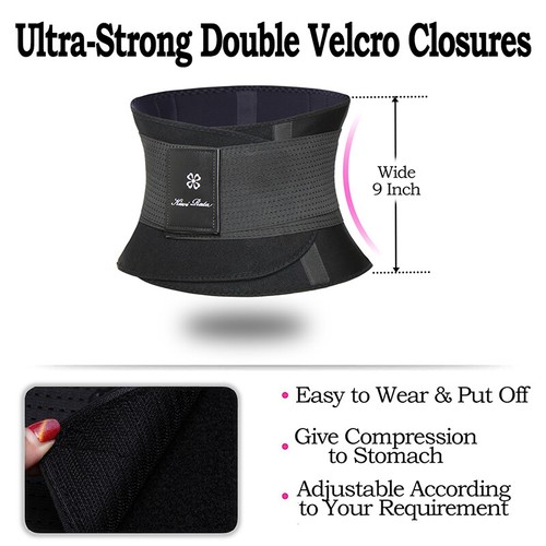 Männer Frauen Taille Trainer Gürtel Body Shaper Bauch Kontrolle Abnehmen Bauch Sport Band - Bild 8 von 33