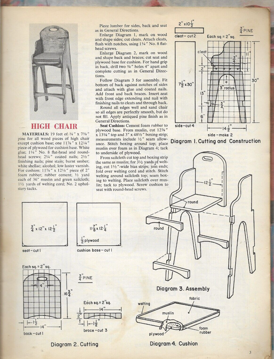 Early American Furniture Build Yourself 1965 from Woman's Day 32