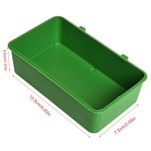 2X Parrot Bird Water Bath Tub For Pet Cage Hanging Bowl Parakeet Food Feeder Box - Picture 6 of 12
