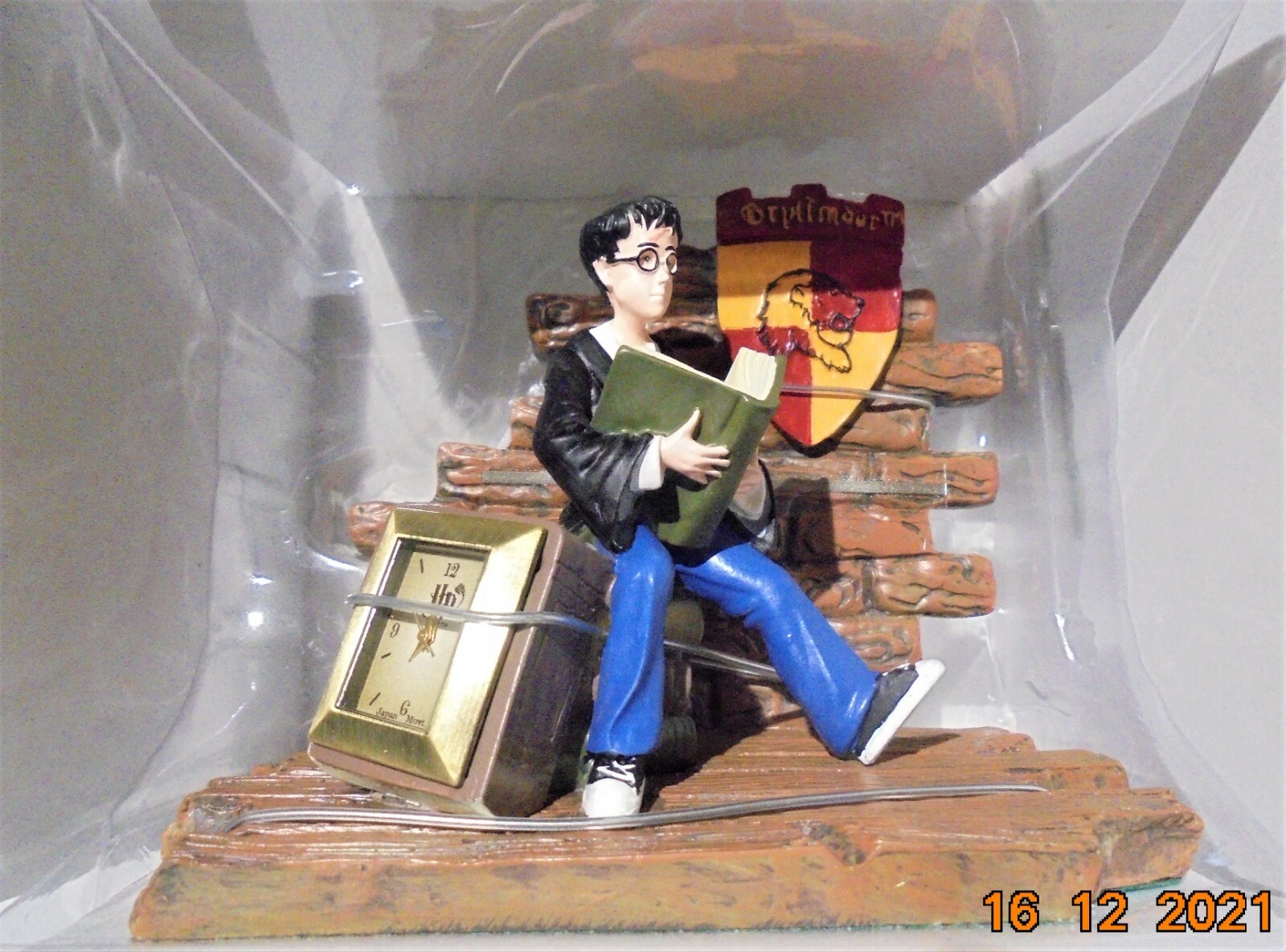 Miniature clock Harry Potter originale Warner Bros 2001, un voyage magique dans le temps