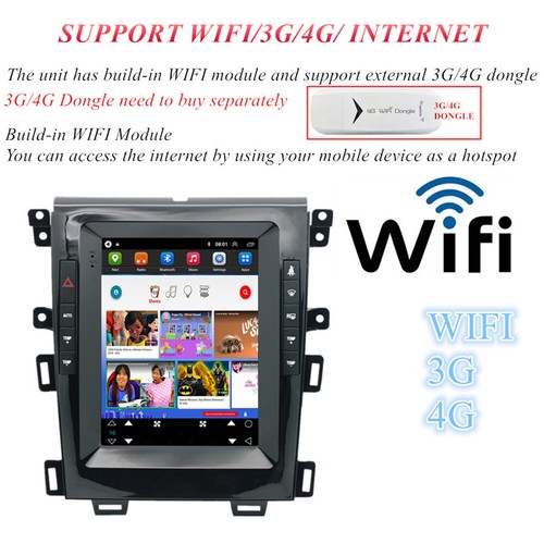 For 2010-15 Ford Edge Carplay Android Auto WiFi Stereo Radio GPS Navigation 9.7" - Picture 13 of 24