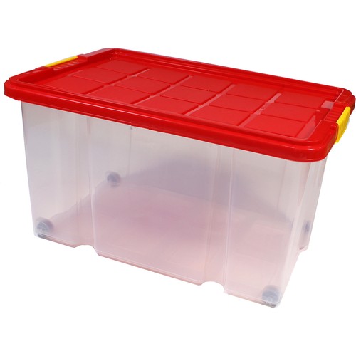 Eurobox mit Deckel und Rollen 60x40x33cm Universalbox Lager Kiste Box Stapelbox - Bild 1 von 16