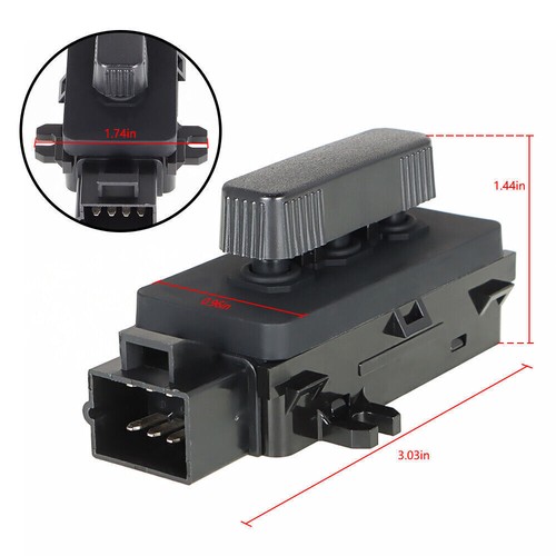 Power Seat Control Switch For Chevy Silverado GMC 12450256 14685293 SW4168 PSW21 - Picture 2 of 5