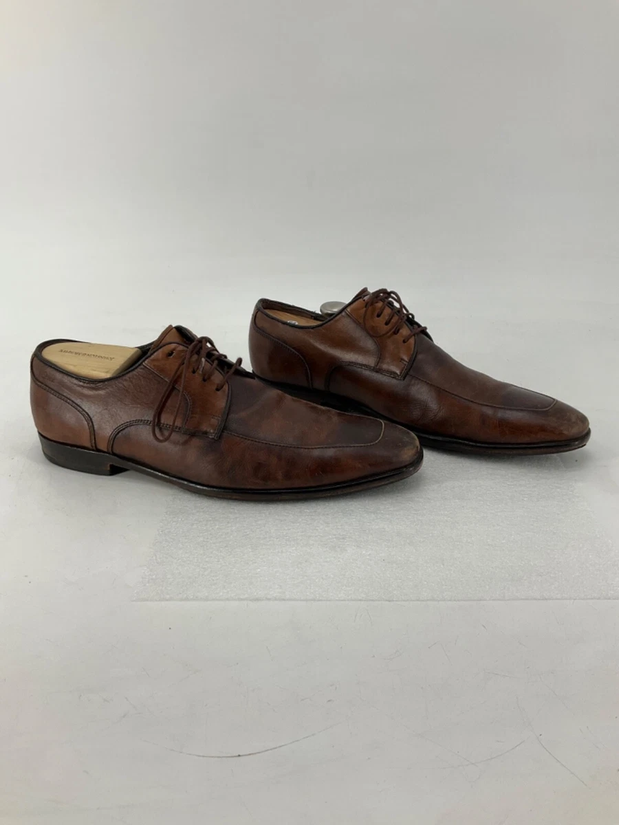 HUGO BOSS Leather Upper Brown Dress Shoes for Men for sale  display picture 2