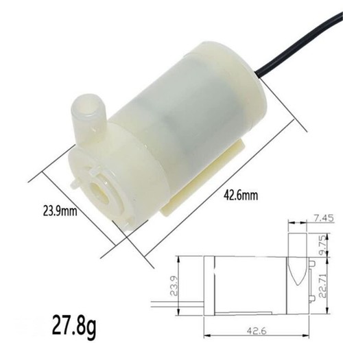 5PCS Ultra-Quiet Mini DC 3-6V 120L/H Brushless Motor Submersible Water Pump - Picture 5 of 8