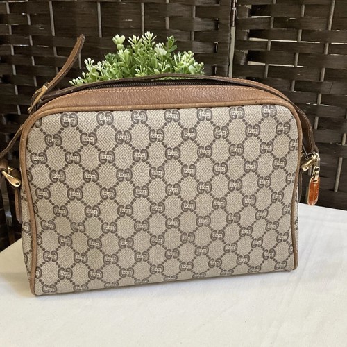 Borsa a tracolla Gucci Plus Sheriline/bordo in pelle vintage - Foto 3 di 11