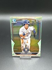 2023 Bowman Chrome #BCP-148 Kenedy Corona 1st Lunar Green Refractor