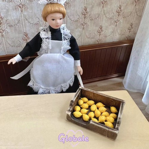 1Set Maßstab 1:12 Miniatur Puppenhau Handgefertigter Obstkorb Küchenmöbel Gemüse - Bild 20 von 31