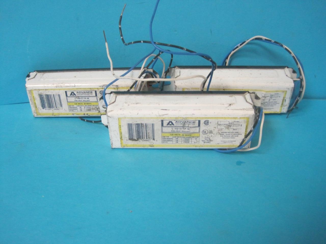 New lot of 3 Advance Transformer Pre-Heat Ballast 120V 13W L-1Q13-TP-W