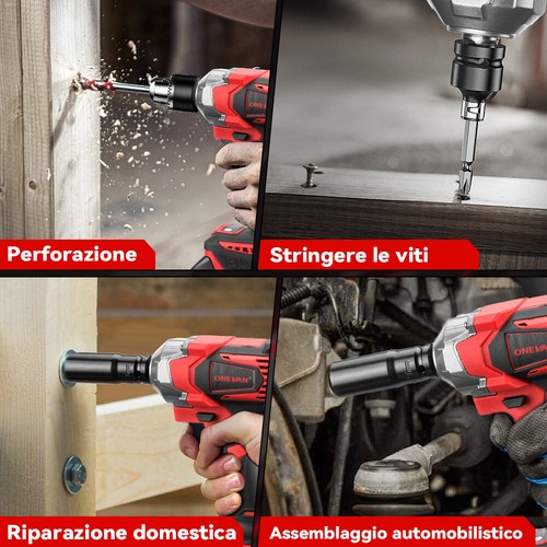 Avvitatore a impulsi Cacciavite 1200NM 1/2" elettrico per batteria Makita 18V - Bild 5 von 24