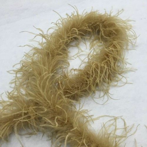Ostrich Boa  Fluffy Feather Trim 1 ply 6 feet  2 Yards 72" - Picture 5 of 12