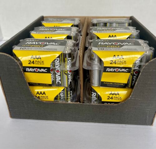 12pk Rayovac UltraPro AAA Alkaline Battery 24/Pack (288 total) Exp 12/2033 - Picture 3 of 6