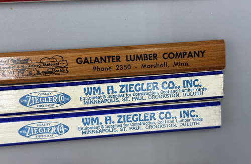 1940s Lot LUMBER Advertising PENCILS Vintage MINNESOTA Mankato MARSHALL Ziegler - Picture 5 of 15