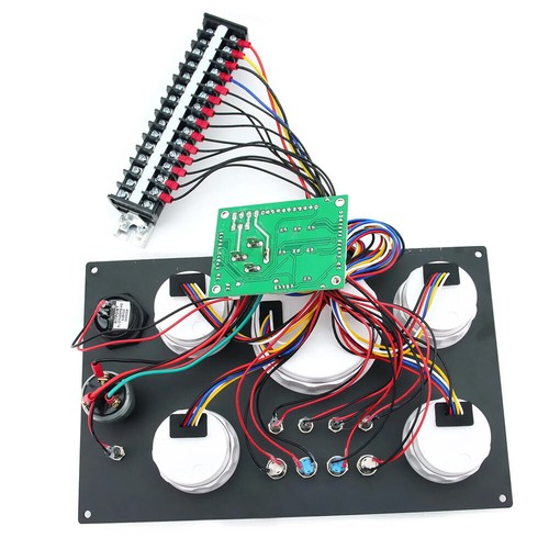 12V/24V 5 Gauge 0-8000RPM Instrumententafel LED Für Auto Marine Boot Yacht Set - Picture 10 of 22