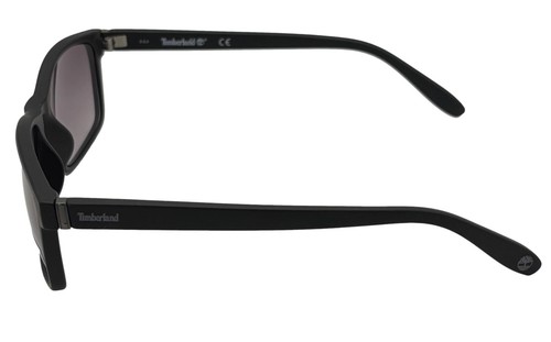Timberland mattschwarze Herren Kunststoff rechteckige Sonnenbrille, Gläser mit Farbverlauf TB7146 2B - Bild 4 von 12