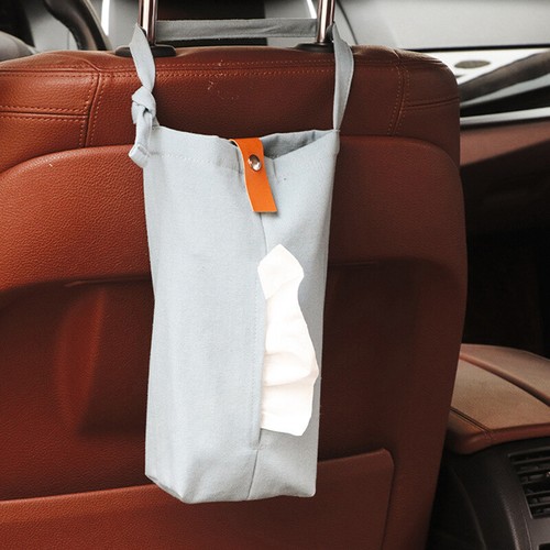 Canvas Cloth Tissue Box Hanging Napkin Paper Holder for Home Car Nordic Livin Pe - Picture 6 of 13