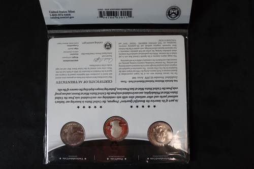 2019 San Antonio Missions America The Beautiful P D S Mint 3 Coin Quarter Set - Picture 2 of 8
