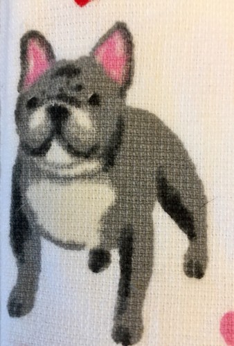 French Bulldog Valentines Day Kitchen Towels - Picture 3 of 3