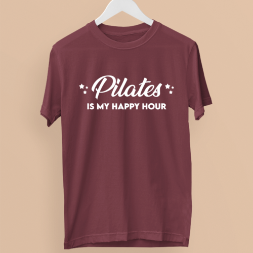 PILATES is my Happy Hour T-shirt Gym Fitness Workout Exercise Funny Gifts - Picture 14 of 22