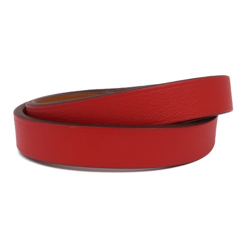 HERMES GHW Kelly Double Tour Bracelet Swift Leather Red - Picture 3 of 11
