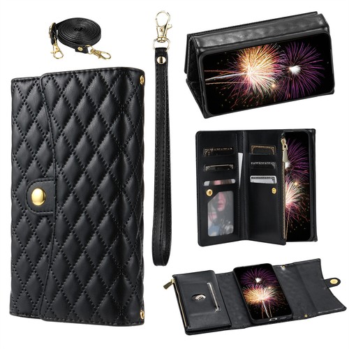 Crossbody Leather Zipper Wallet Case For Samsung Galaxy A73 A54 A32 Flip Cover - Picture 14 of 18