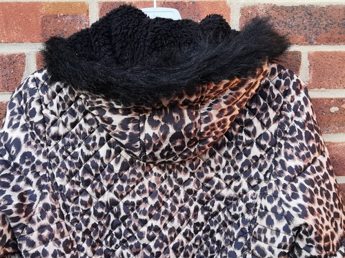 Tammy Girl Leopard Print Girls Coat Age 15 - 16 Years - Picture 7 of 10