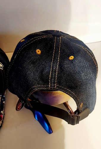 (2) LOVE & HONEY Nieten mit Strass Mode Jeans Freizeit Caps - Bild 5 von 12