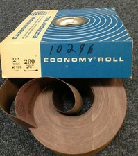 2 Carborundum 2" Wide 50 Yd FLEXBAC Metal Cloth Shop Roll Sandpaper 280 Grit New