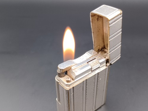 ST Dupont Line 1 BR Gas Lighter - Silver plated - Made In France - BA03-1466 - Picture 17 of 24