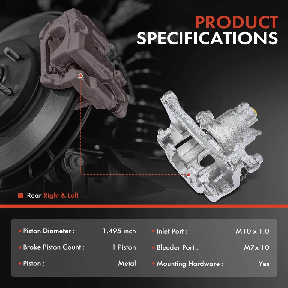 2x Pinza de freno de disco con soporte para Toyota Avalon 2000-2004 trasera izquierda y derecha Foto 2 de 4