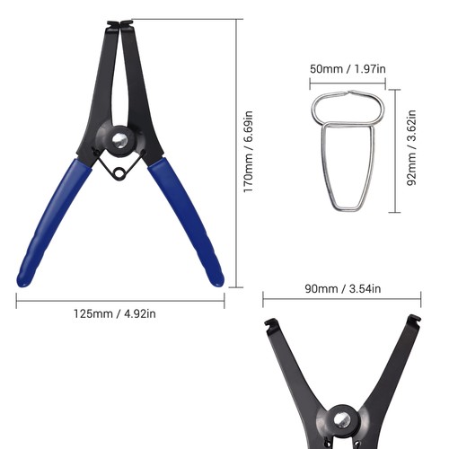 Spring Clamp Pliers with 10 Miter Clamps Woodworking Tool Miter Pliers N0H1 - Picture 2 of 8