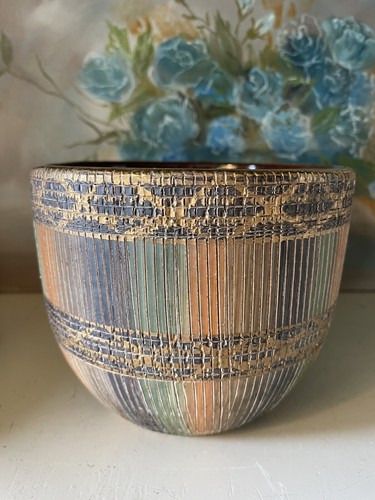 Cuenco/plantador vintage Bitossi SETA cerámica italiana Aldo Londi *moderno de mediados de siglo - Imagen 7 de 12