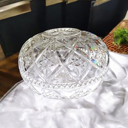 Crystala Alco Made in Italy Kristallglas Sägezahn Runde Schmuckschale (DB1) - Bild 1 von 5