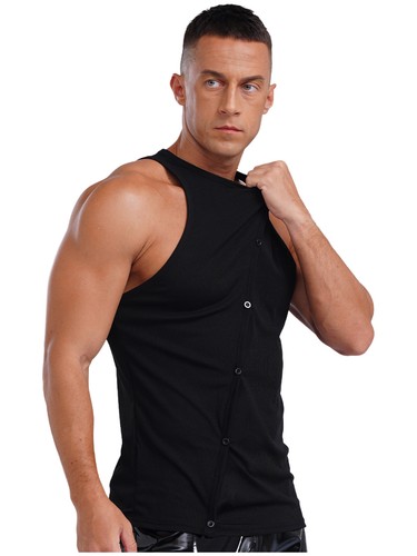 Mens Tank Top T-Shirt Vest Party Blouse Casual Gym Vacation Costume Muscle Tees - Bild 38 von 47