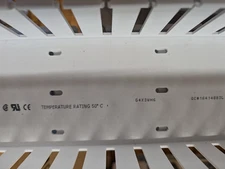 New, Panduit, G4X3WH6, Wire Duct, Wide Slot, White, 4.25 W X 3 D, Loose