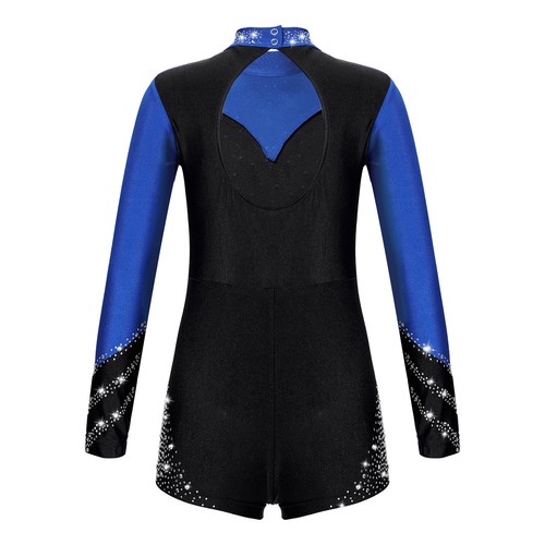 AU Girls Gymnastics Leotard Sparkly Dance Leotards Ballet Jumpsuit Costume Set - Picture 50 of 73