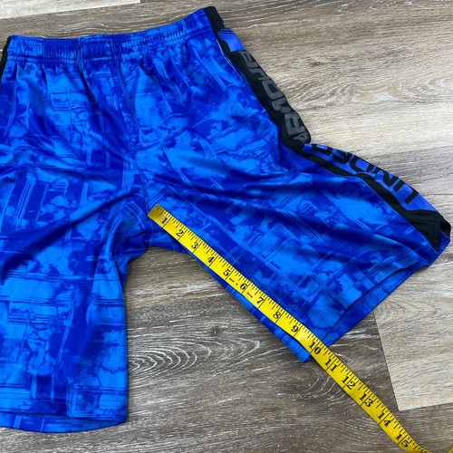 UNDER ARMOUR Loose Heat Gear Stretch Waist Blue Basketball Shorts Boy's Large - Picture 8 of 8
