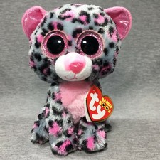 TY Beanie Boos - 6" TASHA the LEOPARD (Glitter / Sparkle Eyes) MINT w/ MINT TAGS