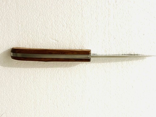 Vtg. Kissing Crane Brown Mule Sod Buster Pocket Knife Wood Folder 7.5" Open New - Picture 6 of 13